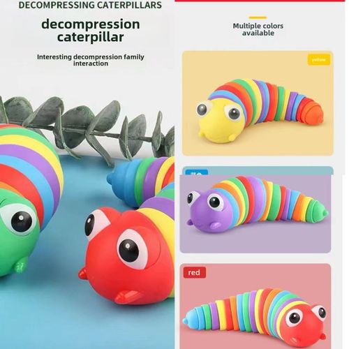Jouet De Soulagement D'stress Pour Enfants En Forme De Papillon Color Snail Avec Snotte Pour Dveloppement Cognitif Et Soulagement Des Tensions Bote/18.5cm (Couleur Alatoire)