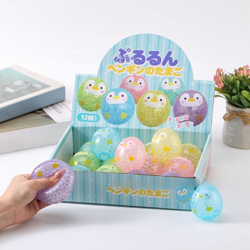 Jouet De Soulagement De Stress Pingonneau D'oeuf De Pingouin En Amazon Tpr Gobelet De Squeezing Perles De Poisson Upside Down Pour Dcharge De Pression