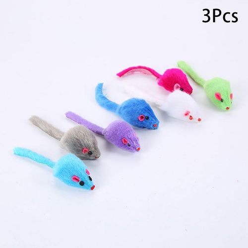 Jouet De Souris En Peluche Pour Chat, Jeu De Simulation Pour Chat, Jeu De Grattage Et De Morsure, Jouet Coule Pour Chaton, 1 Pice, 3 Pices