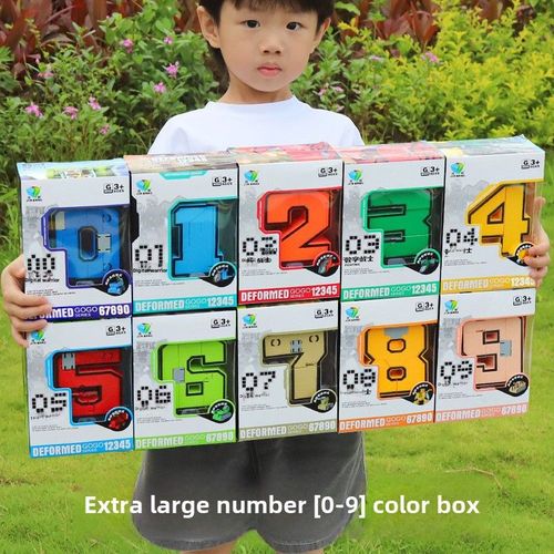 Jouet De Transformation Numrique En Gros Pour Enfants Robot D'assemblage ducatif 3-6 Ans Jouet De Voiture De Transformation Ultra-Grandiose Pour Garons Avec Deux Armes Incluses