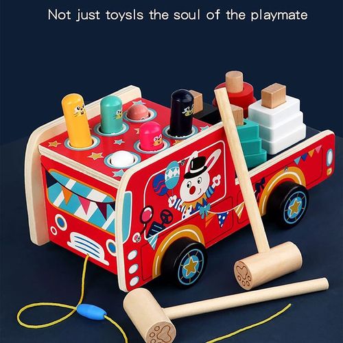 Jouet ducatif Classique Whack A Taupe, Forme Assortie, Jouet Cognitif, Hamster Qui Frappe  La Main, Jouets Montessori, Voiture Pour Enfants, Bus Musical