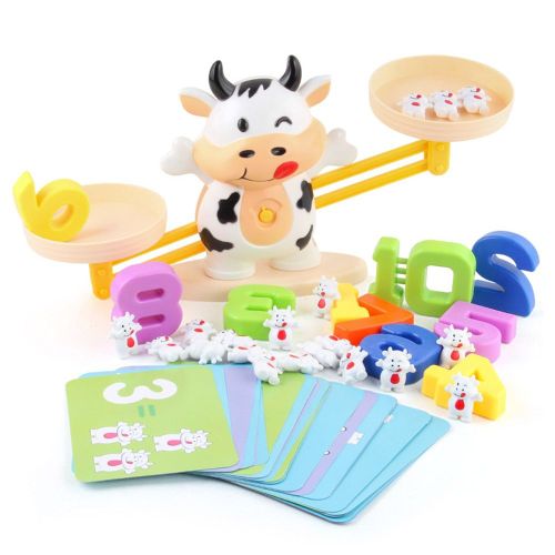 Jouet ducatif De Maths Montessori, quilibre Entre Personnages Et Chiffres, Jeu De Socit, Jouets D'Apprentissage, chelle Balance quilibrage En Numro Numrique Et Animaux Singe Pingouin, Appr