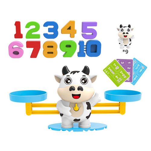 Jouet ducatif De Maths Montessori, quilibre Entre Personnages Et Chiffres, Jeu De Socit, Jouets D'Apprentissage, chelle Balance quilibrage En Numro Numrique Et Animaux Singe Pingouin, Appr