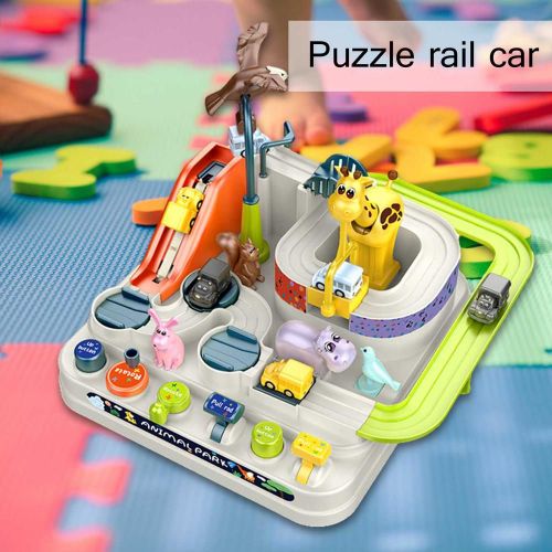 Jouet ducatif Pour Enfants, Jeu D'aventure De Voiture De Course Sur Rail, Modle De Train Interactif Mcanique