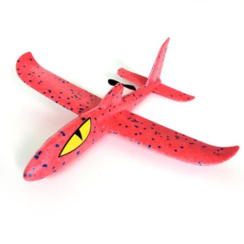 Jouet Electrique A Lancer A La Main 36 Cm En Mousse Epp Modle De Jouet D'avion Bricolage, Rouge