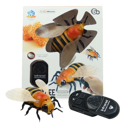 Jouet lectronique Pour Animal De Compagnie, Tlcommande, Lumire Led Ir Rc, Insectes, Abeille, Modle De Robot, Farce, Cadeau