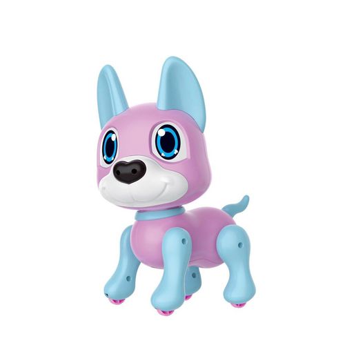 Jouet lectronique Pour Chien Robot Avec Lumires De Dtection De Gestes Et Sons De Chiot Lecture De Musique Intelligente, Rose