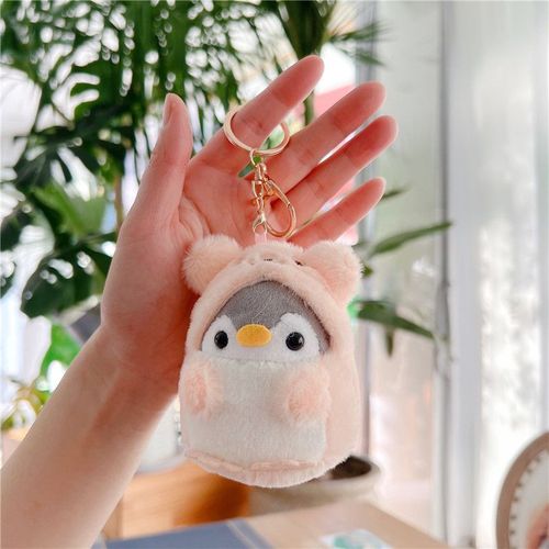 Jouet En Peluche Mignon Pingouin Japonaise Changeable De Couleur En Pink Et Or Avec Button De Hauteur 10cm Vente En Gros