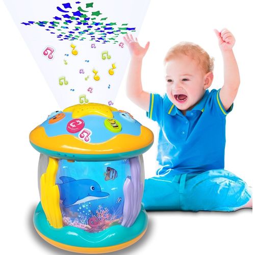 Jouet Enfant 1 An Fille Garon Projecteur Rotatif Jouet Bb 12 18 Mois Avec Musique/Lumire Jouet Enfants 1 2 Ans Enfants Jouet Bb Cadeau