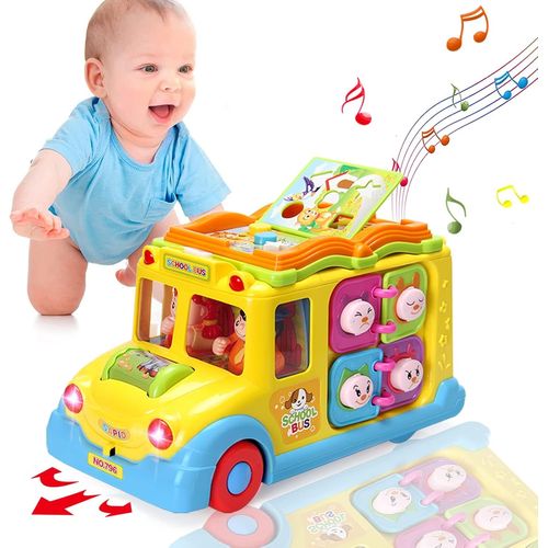 Jouet Enfant 1 An Filles Garons Bus Intellectuel ducatif, Jouet Bb 12 18 Mois Sons D'animaux/Musique/Mouvement Jjouet Prscolaire Jouet D'apprentissage Prcoce Pour Enfants 1 2 3 Ans Cadeau.[G1205]