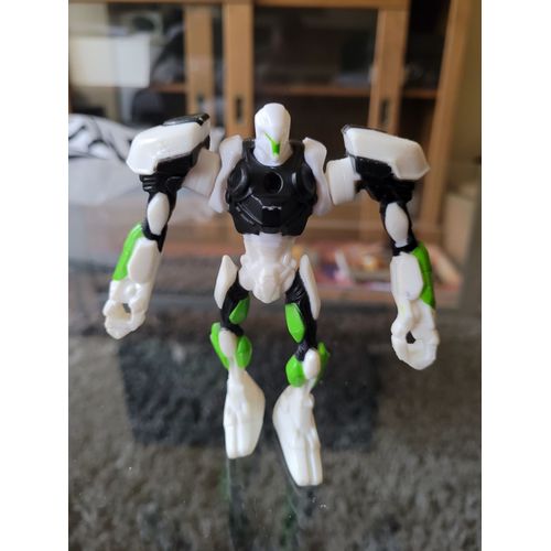 Jouet Figurine Robot Noir/Blanc/Vert Aux Bras Et Buste Articuls - Mattel