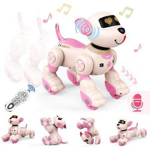 Jouet Interactif Pour Chien Robot Avec Commande Vocale Et Tlcommande 2,4 Ghz - Capteur Tactile Pour Animal De Compagnie