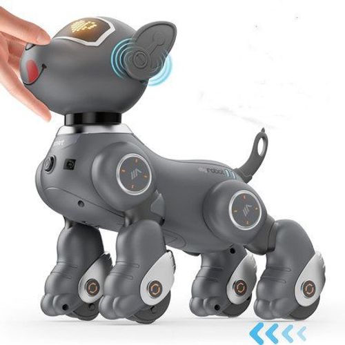 Jouet Interactif Pour Chien Robot Avec Commande Vocale Et Tlcommande 2,4 Ghz - Capteur Tactile Pour Animal De Compagnie