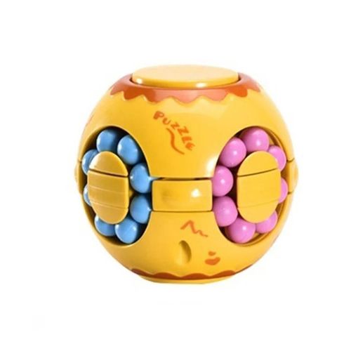 Jouet Magic Cube-3 PCS Toupie pour enfants-Jaune Jaune