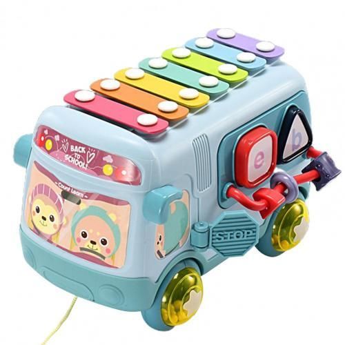Jouet Musical  La Mode Pour L'ducation Prcoce, Flexibilit Des Doigts, Entranement  Ramper, Puzzle Pour Bb, Bus Multifonctionnel Pour Divertissement