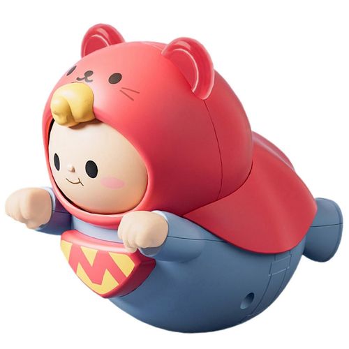 Jouet oscillant en forme d'animal, jouet oscillant en forme de cochon, hochet oscillant en forme de cochon avec sons de cloche, marionnette sensorielle apaisante, jouet pour enfants, tout-petits et