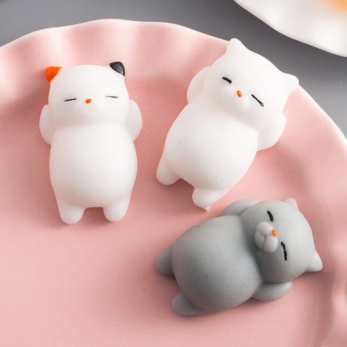Jouet Petit Chat Squishy Boule De Vent, Figurine Robot Douce, Poupe, Relax, Presser, Anti-Stress, Divertissement Slime