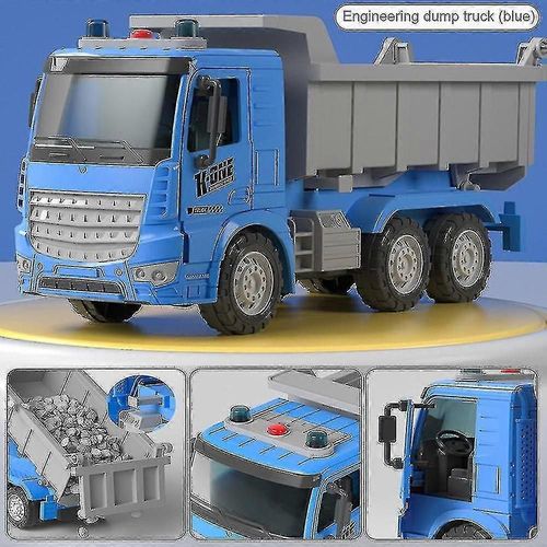 Jouet pour enfants, grande voiture  bascule, vhicule d'ingnierie en bton, camion-citerne  ciment, modle de simulation-lapin blanc