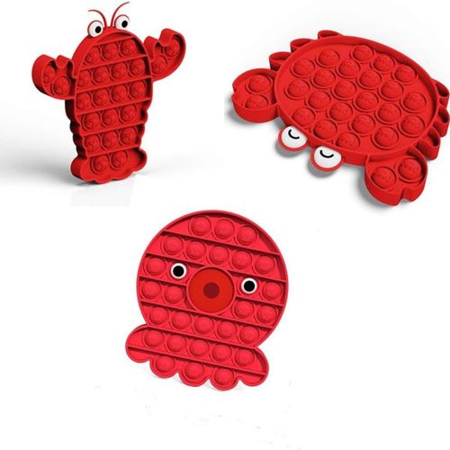 Jouet Sensoriel Push Pop Bubble, Spcial Autisme N 3 Animaux Klb