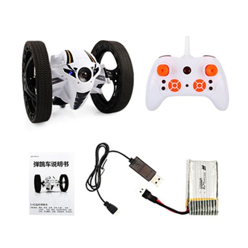 Jouet Tlcommand 2.4g, Voiture Sauteuse  Rebond Avec Roues Flexibles, Veilleuse Led Rotative, Voiture Robot Rc, Cadeau
