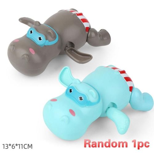 Jouets De Bain Animaux De Dessin Anim, Jeu D'eau Pingouin Hippopotame Poulet, Jouet D'eau Classique Pour Bb, Chane  Enrouler, Horloge
