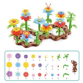 Jouets de construction de jardin de fleurs-construire un ensemble de jeu  d'arrangement Floral pour les tout-petits et les enfants de 3, 4, 5, 6 ans