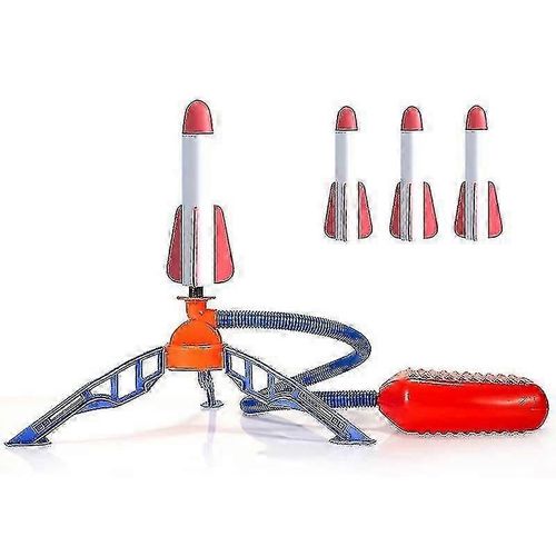 Jouets De Fuse 3 Fuses Et Lance-Roquettes  Pompe  Pied Pour Enfants, Fuse De Saut Arodynamique, Jouets D'extrieur Pour Garons Et Filles
