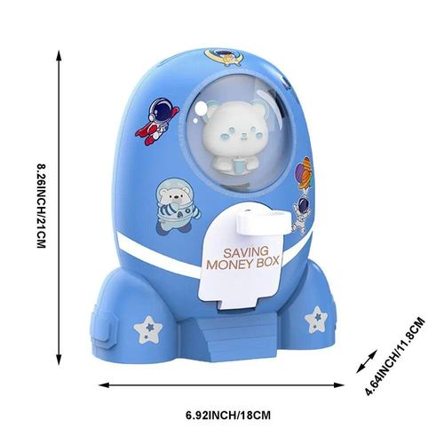 Jouets De Gestion D'argent Cratifs, Fuse Banque D'argent Pour Enfants Avec Autocollants Pour Garons Et Filles De Plus De 3 Ans, Cadeau D'anniversaire Et De Nouvel An
