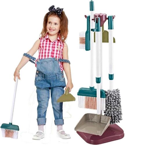 Jouets De Nettoyage Mnager Pour Enfants Jouets De Nettoyage De Vie De Jeu De Simulation Portable Ensemble De Jeu De Balai De Vadrouille Pour Enfants Dge Prscolaire De La Maternelle