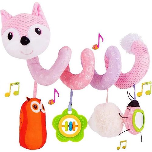 Jouets De Sige DAuto Pour Bb, Activit Pour Nourrisson, Spirale, Jouets En Peluche, Poussette Suspendue, Jouets Pour Bb Avec Des Hochets De Mouton Musicaux, Hibou, Coccinelle Avec Miroir Dforma