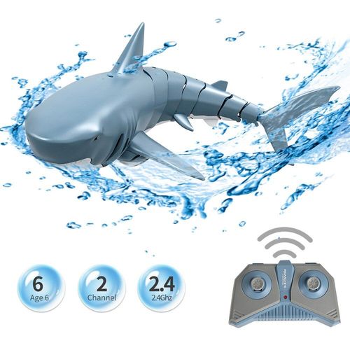 Jouets De Simulation De Requin Rc 2.4g, Mini Jouet De Natation Tlcommand, Bateau De Course lectrique, Jouet De Salle De Bain Et De Piscine