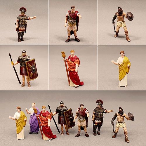 Jouets De Table De Sable, 7 Pices/Ensemble De Figurines, Modle De Poupe Romaine Ancienne, Ensemble De Cadeaux