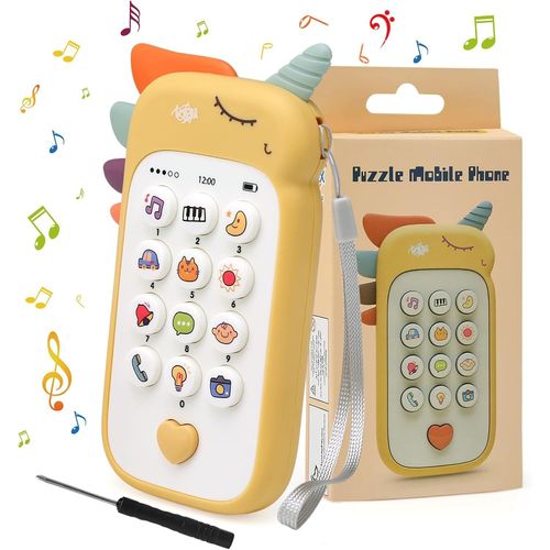 Jouets Musical d'apprentissage Prcoce de Tlphone de Simulation de Bb/Enfant 1 an, 6,9,12 Mois, Jeux Educatif Cadeau Fille pour Plus de 6 Mois