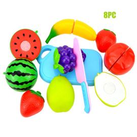 Doitsa Jeu Dimitation Coupe Fruits Légumes Jouet Éducatif Jouets de Cuisine en Plastique pour Enfant 