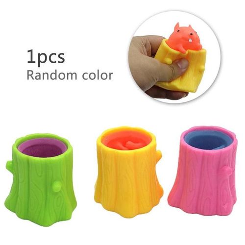 Jouets Pour Enfants, Tasse D'cureuil, Dcompression D'cureuil En Forme D'Arbre, Jouets Pour Adultes Antistress Fidget C U1v2
