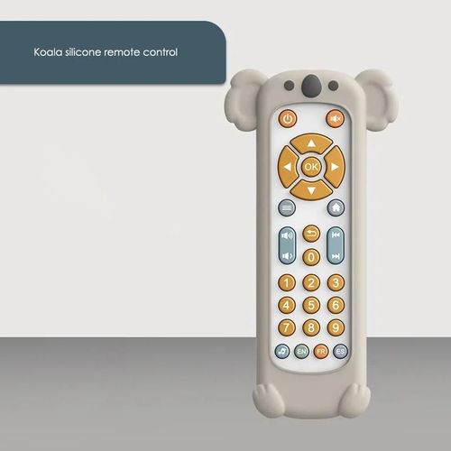 Jouets Tlcommands De Simulation Tv Pour Bb, Musique Et Lumire, Jouet Musical Pour Bb, Tlcommande Mentaires Orielle Pour Enfant, 1 An, 2 Ans, 3 Ans-Koala With Silicone