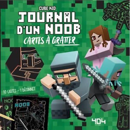 Cartes  Gratter Journal D'un Noob - Avec 10 Cartes  Gratter Et 1 Batnnet   de Cube Kid  Format Etui 