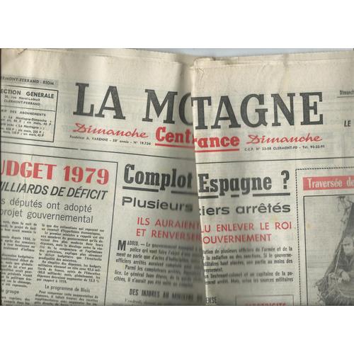 Journal La Montagne Centre France Du 19/11/1978 Article Photo Serge Lama N 19734