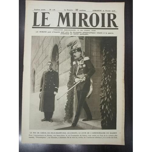 Journal Le Miroir N 118 - 1916   