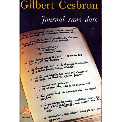 Journal Sans Date    Format Poche 