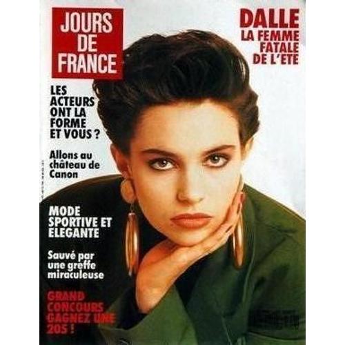 Jours De France  N 1753 : 1988 Beatrice Dalle (5p+Couv)/Catherine Thieck/Carlos/Nicolas Hulot/Belmondo/Alain Delon/France Gall/Thierry Lhermitte/Mila Jovovich