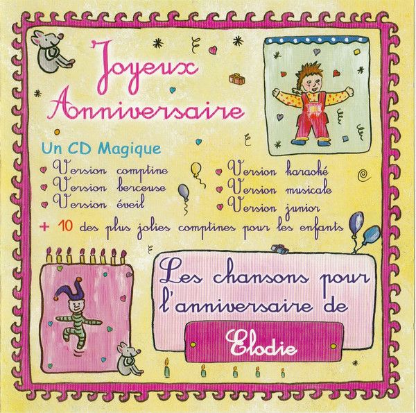 Joyeux Anniversaire Les Chansons Pour L 39 Anniversaire D 39 Elodie Rakuten