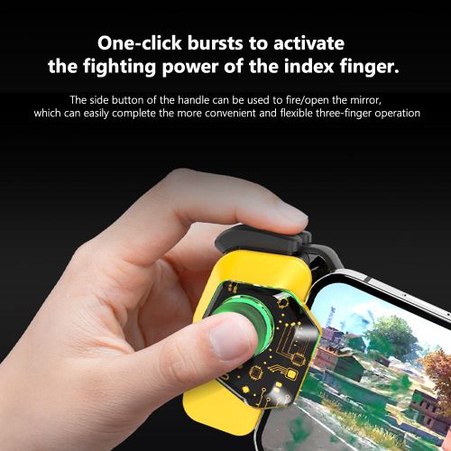 Joystick 3d Rechargeable De Type C Compatible Bluetooth 5.0, Accessoires De Dclenchement De Tir De Vise, Contrleur De Jeu Pour Tlphone Portable Pubg
