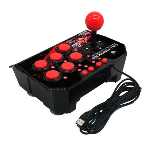 Joystick De Jeu Filaire Usb 4 En 1, Station D'arcade Rtro, Console De Jeux Turbo, Contrleur De Combat  Bascule Pour Ps3/Switch