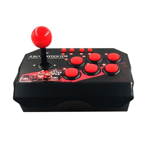 Joystick De Jeu Filaire Usb 4 En 1, Station D'arcade Rtro, Console De Jeux Turbo, Contrleur De Combat  Bascule Pour Ps3, Switch, Pc, Android Tv