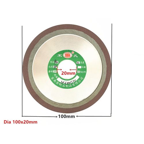 Jrealmer-Meules Diamantes,Disque De Meulage,Hypotnuse Pour Fraise En Carbure,Outil lectrique,100mm,150mm,150mm,180mm,240/400 Grains - Type Dia 100x20mm-Grit 400