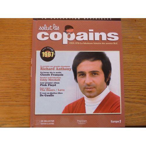 Juillet Septembre 1967 - Salut Les Copains.La Collection Officielle.Cd+Livre Richard Anthony