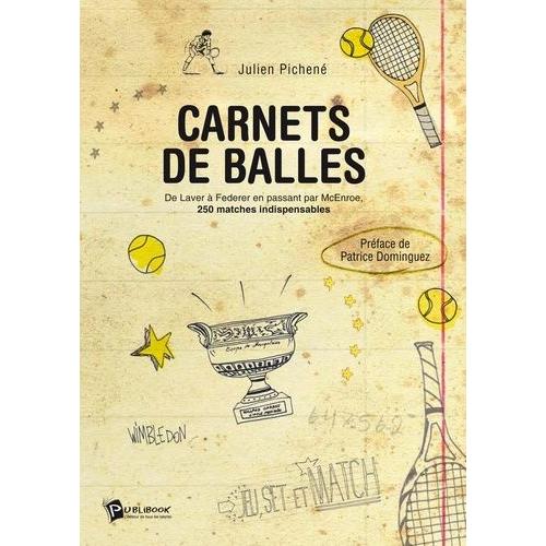 Carnets De Balles - De Laver  Federer En Passant Par Mc Enroe, 250 Matches Indispensables   de Pichne Julien  Format Reli 
