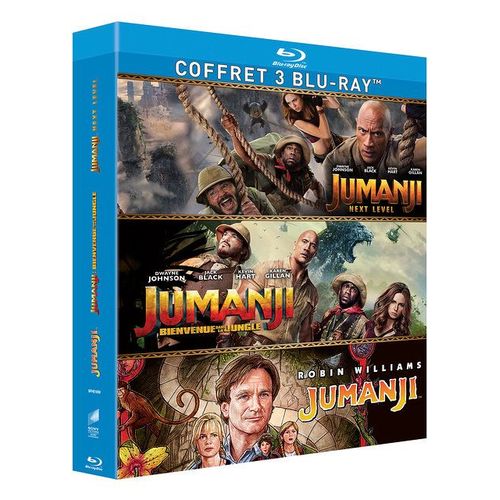 Jumanji + Jumanji : Bienvenue Dans La Jungle + Jumanji : Next Level - Blu-Ray de Joe Johnston