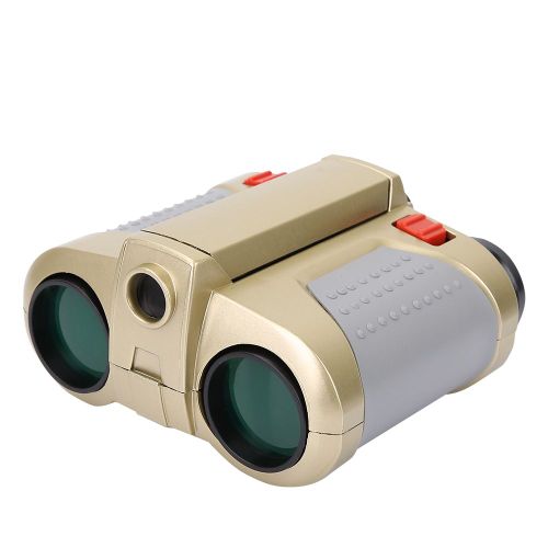 Jumelles Portables Pliables 4x30, Telescope De Nuit, Jouet D'exterieur Pour Enfant Avec Film Vert Clair